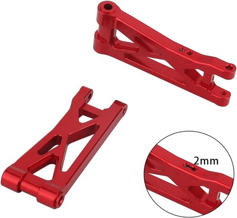Aluminum Front & Rear Suspension Arms for 1/24 Buggy Losi Micro-B Metal Upgrade Parts (red) in Saudi Arabia