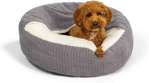 Best Friends by Sheri Cozy Cuddler Mason Microfiber Hooded Blanket Cat and Dog Bed in Oyster 23"x23" in Kuwait