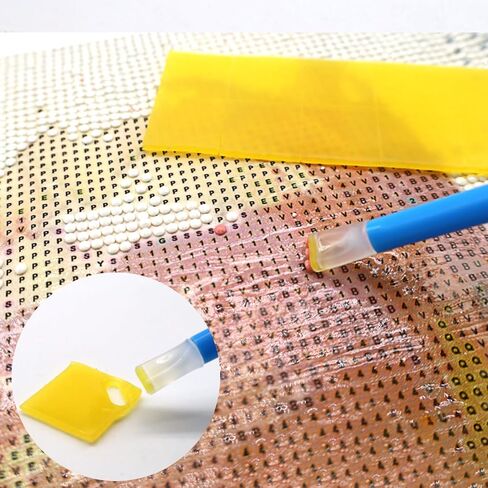 120pcs Diamond Art Glue Wax DIY for Painting GlueClay, Diamond Art Tools, Drilling Embroidery Cross-Stitch Glue Wax (Multicolor) in Kuwait