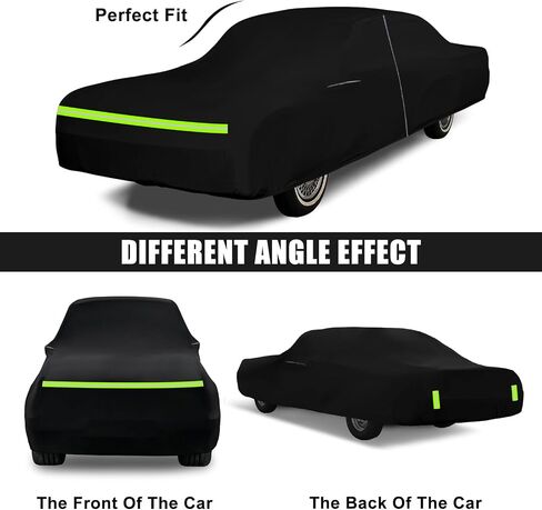 Waterproof Car Cover Compatible with 1978-1997 Oldmobile Cutlass Sedan/Coupe Accessories, 210T All Weather Car Covers with Zipper&Lock for Car Dust Snow Rain Hail Protection(Base/S/Supreme/442) in Saudi Arabia