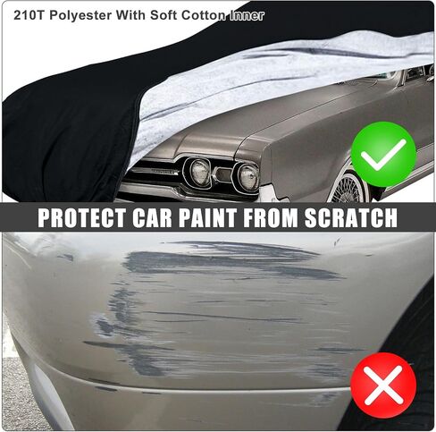 Waterproof Car Cover Compatible with 1978-1997 Oldmobile Cutlass Sedan/Coupe Accessories, 210T All Weather Car Covers with Zipper&Lock for Car Dust Snow Rain Hail Protection(Base/S/Supreme/442) in Saudi Arabia