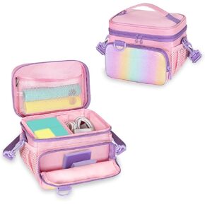GRAOSO Travel Carrying Case Compatible with Nex Playground Game System, Storage Bag for Indoor Family Video Console, Remote and More Accessories with Handle & Shoulder Strap, Pink (Case Only)