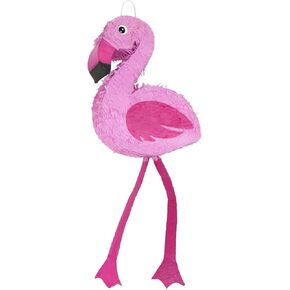 GIFTEXPRESS 16-Inch Pink Flamingo Pinata for Kids Birthday Party, Tropical Hawaiian flamingo Party Decor. Fiestas Decorations Party Favors (16 x 13 x 4 In)