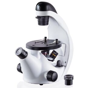 IQCrew by AmScope 40X-500X Inverted Student Microscope Kit w/Experiment + Blank & Prepared Slides