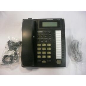 KX-T7735-B Panasonic 24 Button Speakerphone Telephone w/ 3-Line Backlit LCD & Hands-Free Answer Back