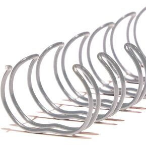 TruBind 22mm (7/8 in.) Double Loop Binding Spines | 11 in. Length for Letter Size or Smaller Projects | 2:1 Pitch | 190 Sheet Binding Capacity | Black | 50 Pack