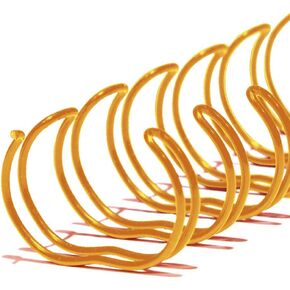 TruBind 6mm (1/4 in.) Double Loop Binding Spines | 11 in. Length for Letter Size or Smaller Projects | 3:1 Pitch | 30 Sheet Binding Capacity | Black | 100 Pack