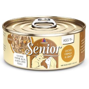 Weruva Cat Senior, Chicken Formula in Gravy, 5.5oz Can, Pack of 8