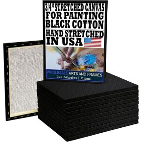 16x20 20 PK 3/4" White Stretched Extra Large Canvas for Painting. 10oz White Canvas. Paint Art Canvases for Painting. Blank 16x20 Canvas, Cotton Artist Canvas for Oil Painting/Acrylic/etc.