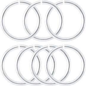 16 Pcs 925 Sterling Silver Split Jump Ring, 6mm/5mm/4mm/3mm Small Necklace Jewelry Clasp, Open Connector Closures, Key Rings Bracelet Earring Charm- Silver