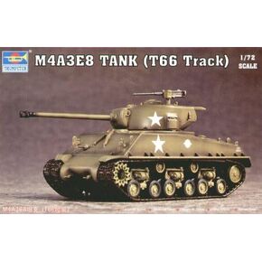 Trumpeter 1/72 M4A3E8 Tank with T66 Tracks (Easy Eight)