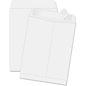 Quality Park 44834 Redi-Strip Envelopes, Plain, 11-1/2-Inch x14-1/2-Inch, 100/BX, White