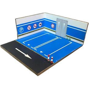 1:64 Parking Lot Scene Display,Underground Garage,Nonslip,Layout Background Mini Car Garage for Diecast Model Vehicle Toy, Style A in Kuwait