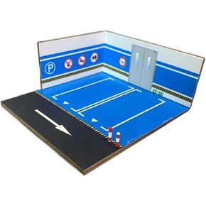 1/64 Scale Parking Lot Model Building Layout Nonslip,Underground Garage,Mini Car Garage,Scene Display,for Diecast Model, Style B in Kuwait