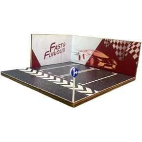 1:64 عرض مشهد موقف للسيارات ، مرآب تحت الأرض ، nonslip ، تخطيط الخلفية مرآب سيارة صغيرة لسيارة Diecast Model ، نمط أ