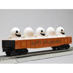 MTH RAILKING Halloween Gondola CAR with Flickering Lighted Ghosts 30-72246