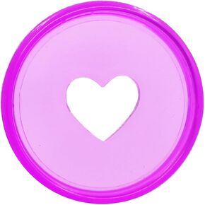 100PCS 1.4inch/35MM Binder Rings Expansion Discs Love Heart Binding Discs Discbound for DIY Planners Scrapbook(Multicolor Heart,1.4inch/35MM)