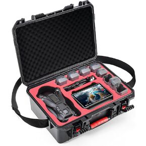STARTRC Waterproof Hard Carrying Case for DJI Mavic 4 Pro Drone Combo,Fly More Combo, Fits RC 2/RC Pro 2 Remote Controller,Up to 9 Batteries,Charger Hub and More Drone Accessories(Case Only)