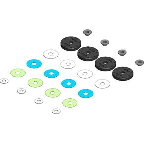 مجموعة MIP Bypass1 Pistons 8-Hole ، 16 مم: Team Associated 1/8 ، MIP19020