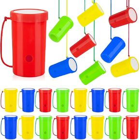 8 Pcs Mini Air Horns 3 Inch Noisemakers for Sporting Events Loud Noise Maker Blow Horn Noise Whistle with Lanyard for Birthday Holiday Party Graduation Celebrations Goodie Bag Fillers
