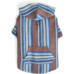 Youly Blue Baja Dog Hoodie, Large