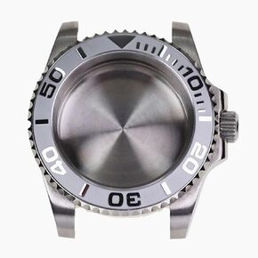 Silver Stainless Steel Yacht Design with Sapphire Crystal Water Resistant Watch Case for Nh35 Nh36 Mechanical Automatic Movement(2)
