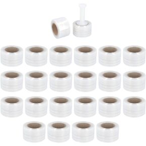 Stretch Film Wrap, Heavy Duty Plastic Packaging Roll, Clear, 2 Inch x 600 Feet, 150 Gauge, 24 Pack