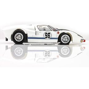 AFX 22057 Mega-G+ Ford GT40 Mark II #96 White/Black HO Scale Slot Car