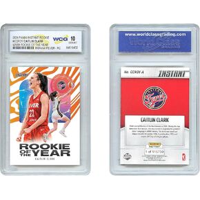 Panini 2024 Caitlin Clark Rookie of the Year RC #CCROY - Certified GEM Mint 10 Trading Card