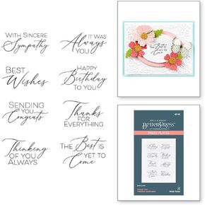 Spellbinders BetterPress Press Plate -Always You Timeless Sentiments