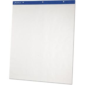 Ampad 24028 Flip Charts, Unruled, 27 x 34, White, 50 Sheets (Pack of 2)