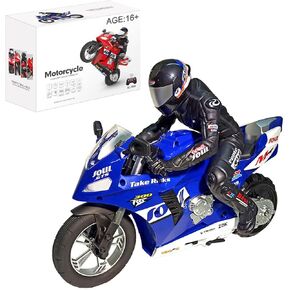 FunXylophy Remote Control Motorcycles,1/6 Scale 2.4GHz RC Dual-Motor Electric Two-Wheel Self-Balancing Motorcycle Model with Six-Axis Gyroscope (RTR Version)
