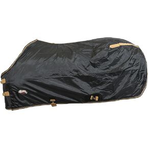 Weaver Leather 420D Nylon Stable Sheet Horse Blanket - Double Buckle Front Closures for Easy on and Off, Black, 68"