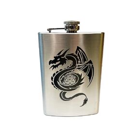 8oz Dragon D20 Stainless Steel Flask