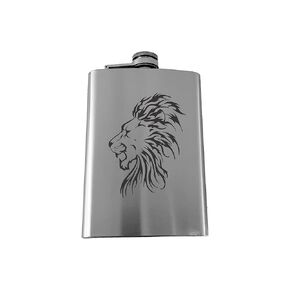 8oz Lion Hip Flask
