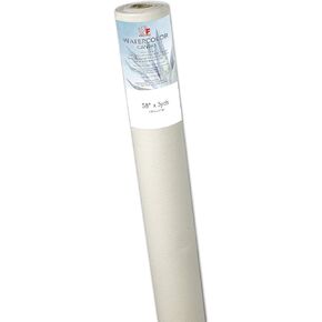 Fredrix 12011 Artist Series Watercolor Canvas Roll, 58"x 3yd