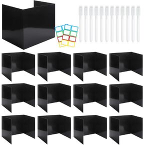 24 Pcs Dry Erase Desk Dividers for Students with Markers Set Privacy Boards Fold Display Board Dry Erase Board Classroom Teacher Supplies Privacy Folders for Student Desks