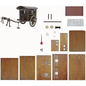 GAWEGM Model Building Kit - Chinese Ancient Nobility Horse-Drawn Qin & Han Dynasties Double Horses