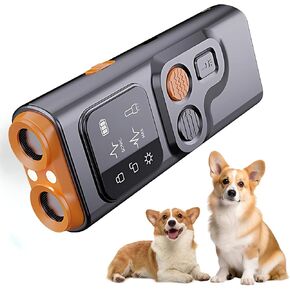 Advanced Ultrasonic Dog Bark Deterrent with Dual Sonic Frequencies & LED Flashlight – Safe & Effective Handheld Training Device for Pets & Outdoor Use