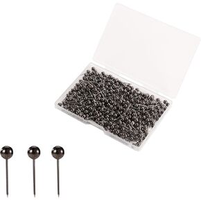 400pcs Push Pins, Round Map Pins Decorative Thumb Tacks for Cork Board Bulletin Photo Wall Maps Picture Hanging Office School Home DIY Craft