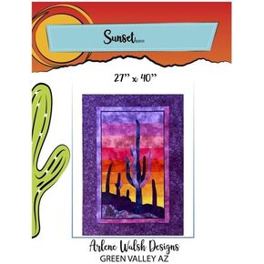 Sunset Quilt Patern from Arlene Walsh Designs, Southwest Pattern, QCS628097