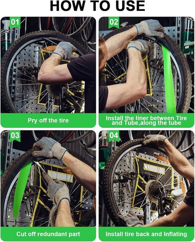 Fat Bike Tire Liner, Bicycle Tube Flat Protector Compatible with 20"/24"/26"/27.5/29" (29x4-5) in Kuwait