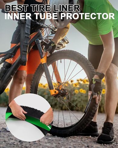 Fat Bike Tire Liner, Bicycle Tube Flat Protector Compatible with 20"/24"/26"/27.5/29" (29x4-5) in Kuwait