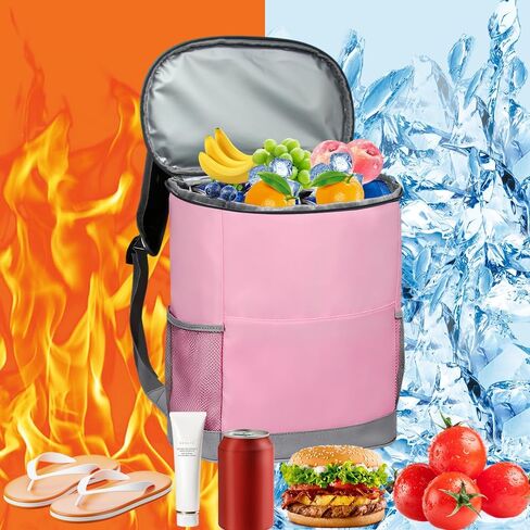 Insulated Cooler Backpack, Backpack Cooler, 20 Can Backpack Cooler Leak Proof, Insulated Soft Cooler Bag, Lightweight, Cold-Weather Duffel Bag for Beach, Camping, Outdoor Activities in Saudi Arabia