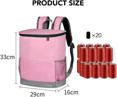 Insulated Cooler Backpack, Backpack Cooler, 20 Can Backpack Cooler Leak Proof, Insulated Soft Cooler Bag, Lightweight, Cold-Weather Duffel Bag for Beach, Camping, Outdoor Activities in Saudi Arabia