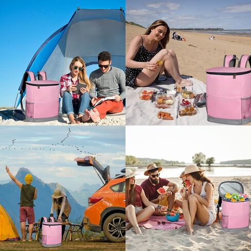 Insulated Cooler Backpack, Backpack Cooler, 20 Can Backpack Cooler Leak Proof, Insulated Soft Cooler Bag, Lightweight, Cold-Weather Duffel Bag for Beach, Camping, Outdoor Activities in Saudi Arabia