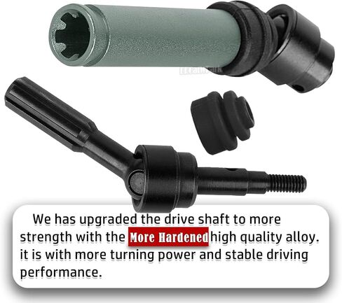 ترقيات محاور عمود محرك الأقراص ل 1/10 4WD SLASH/Rustler/Stampede/Jat0 4x4 (BL-2S) (VXL) ، F0RD F15O ، RC الأمامي والخلف ، CVD CVD W/Hex Up ، Titanium in Kuwait