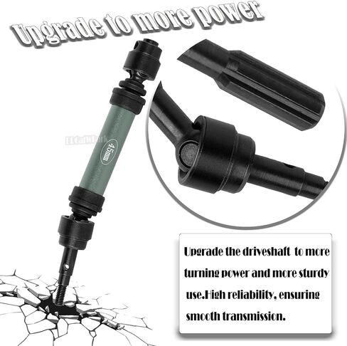 ترقيات محاور عمود محرك الأقراص ل 1/10 4WD SLASH/Rustler/Stampede/Jat0 4x4 (BL-2S) (VXL) ، F0RD F15O ، RC الأمامي والخلف ، CVD CVD W/Hex Up ، Titanium in Kuwait