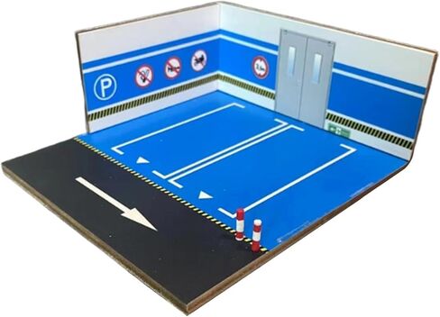 1:64 Parking Lot Scene Display,Underground Garage,Nonslip,Layout Background Mini Car Garage for Diecast Model Vehicle Toy, Style A in Kuwait