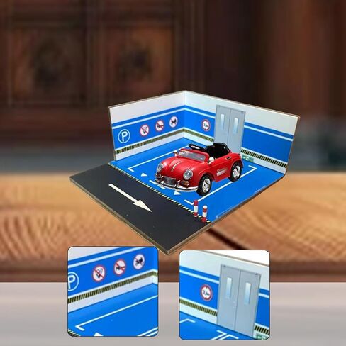 1/64 Scale Parking Lot Model Building Layout Nonslip,Underground Garage,Mini Car Garage,Scene Display,for Diecast Model, Style B in Kuwait